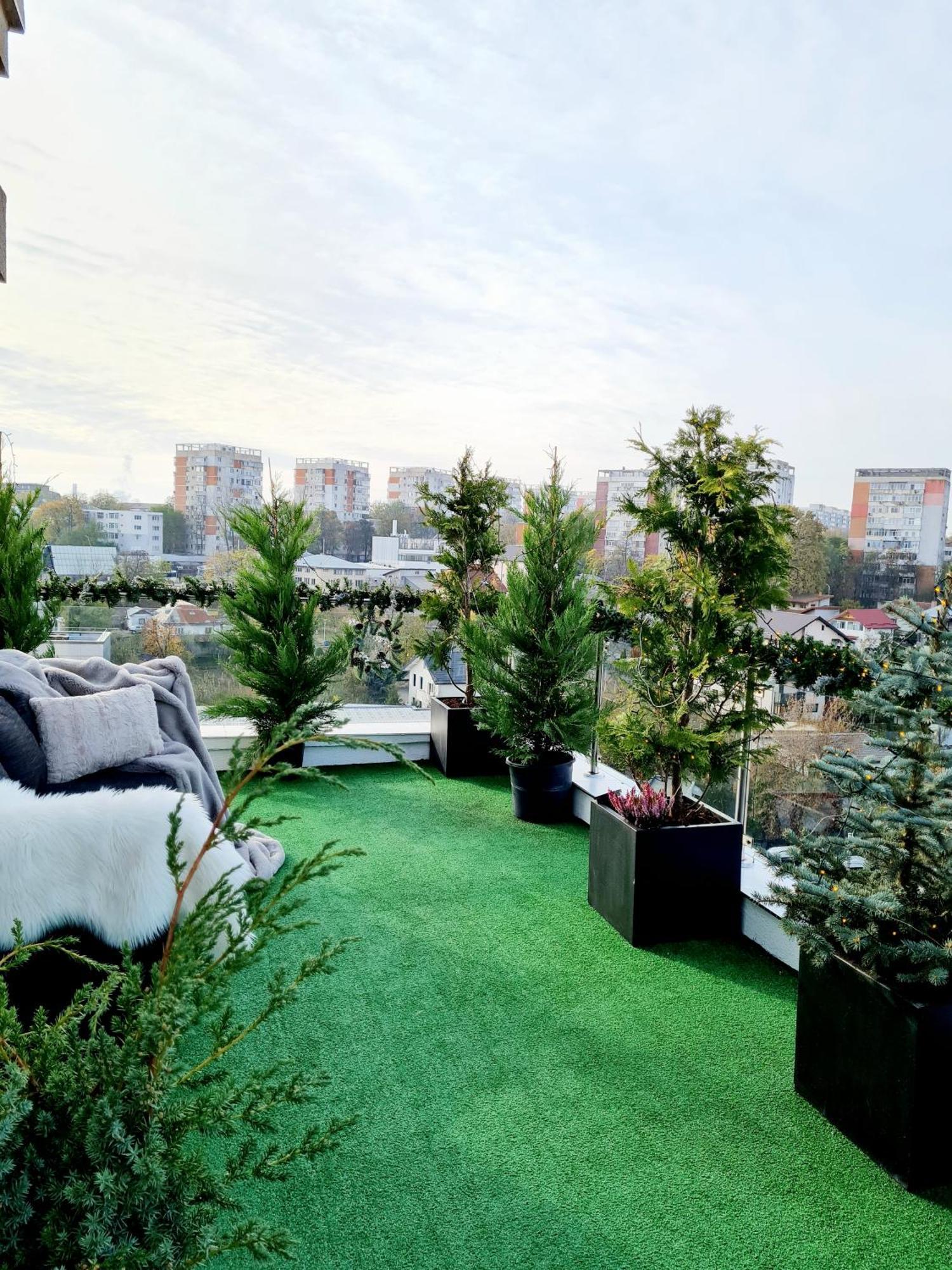 Apartmán Penthouse View Aeroport Iasi Exteriér fotografie