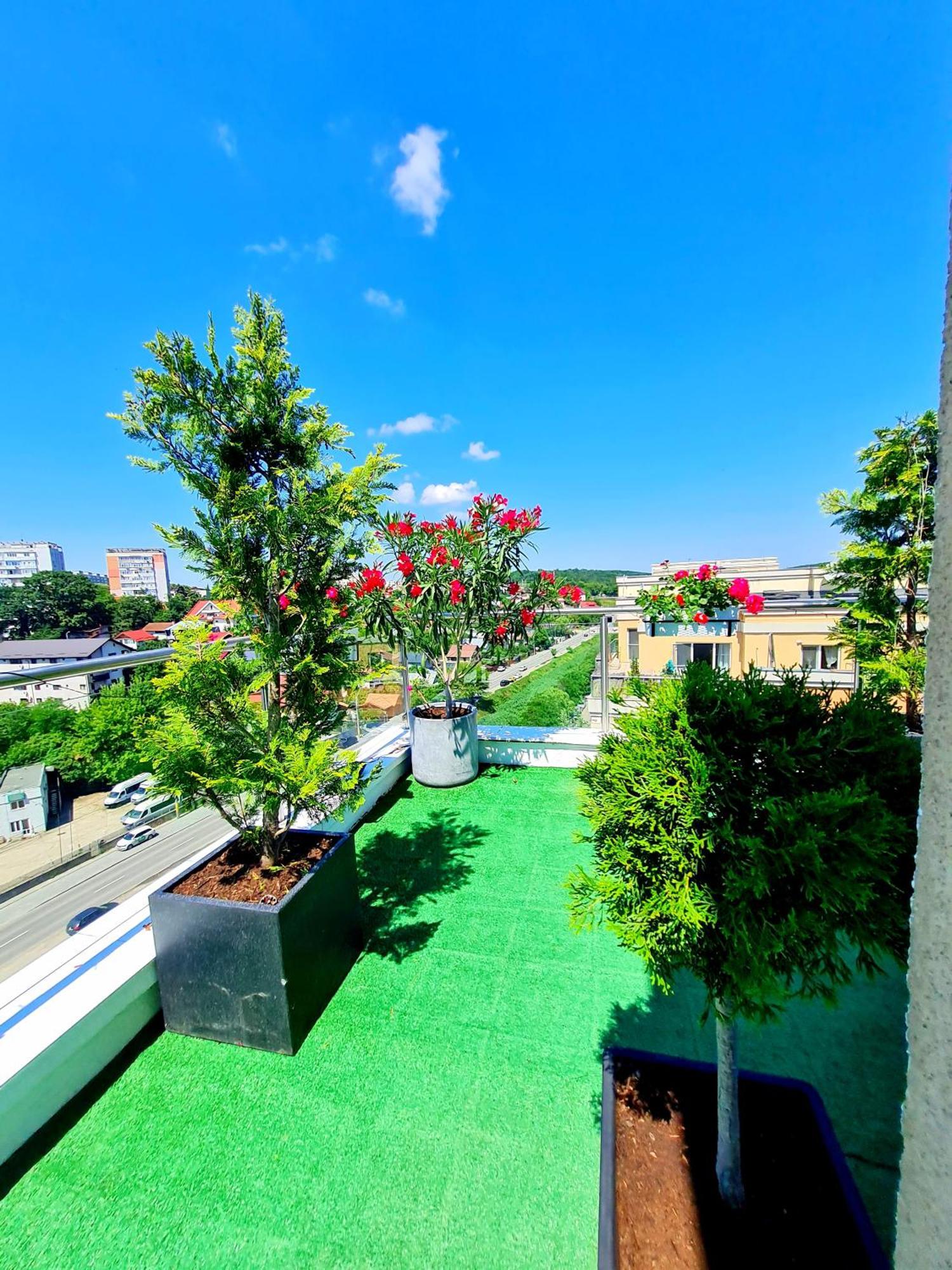 Apartmán Penthouse View Aeroport Iasi Exteriér fotografie